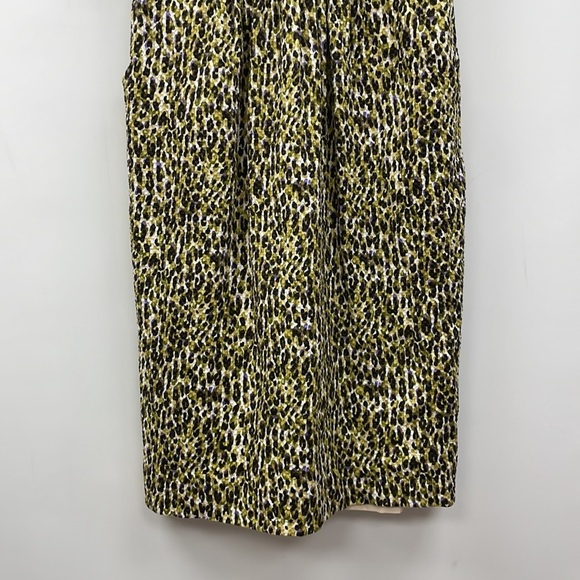 J. Crew Fabiola Abstract Leopard Print Sleeveless Sheath Dress Pockets Boho 4 - Picture 5 of 10